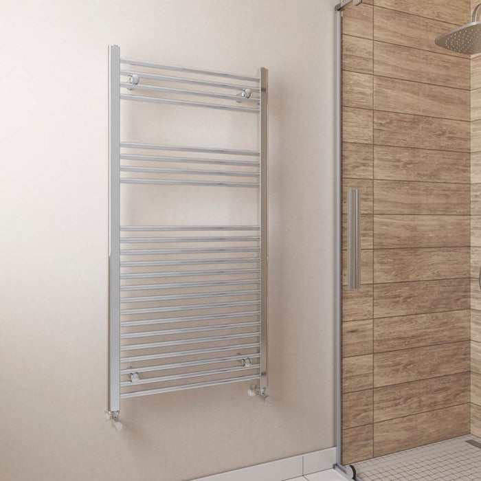 Flomasta Towel Rail Radiator Chrome Bathroom Warmer Ladder 415W (H)1200x(W)600mm - Image 4