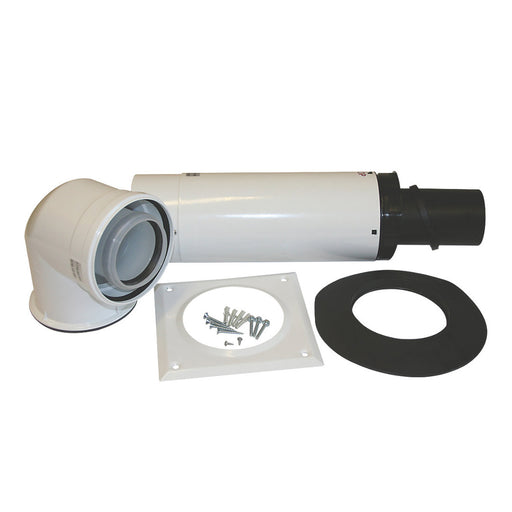 Worcester Greenstar Horizontal Flue Kit 125 mm Push-Fit Connections Indoor - Image 1
