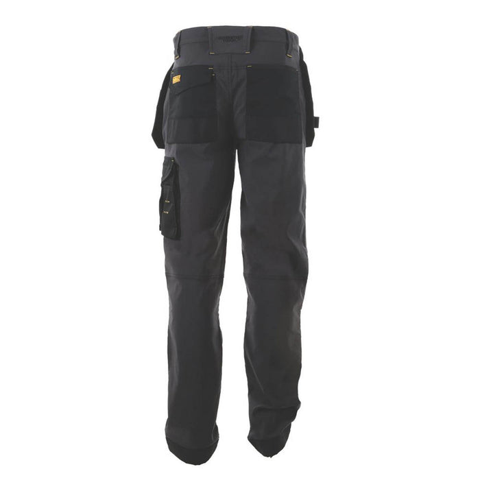 DeWalt Memphis Work Trousers Grey/Black 40" W 29" L - Image 2