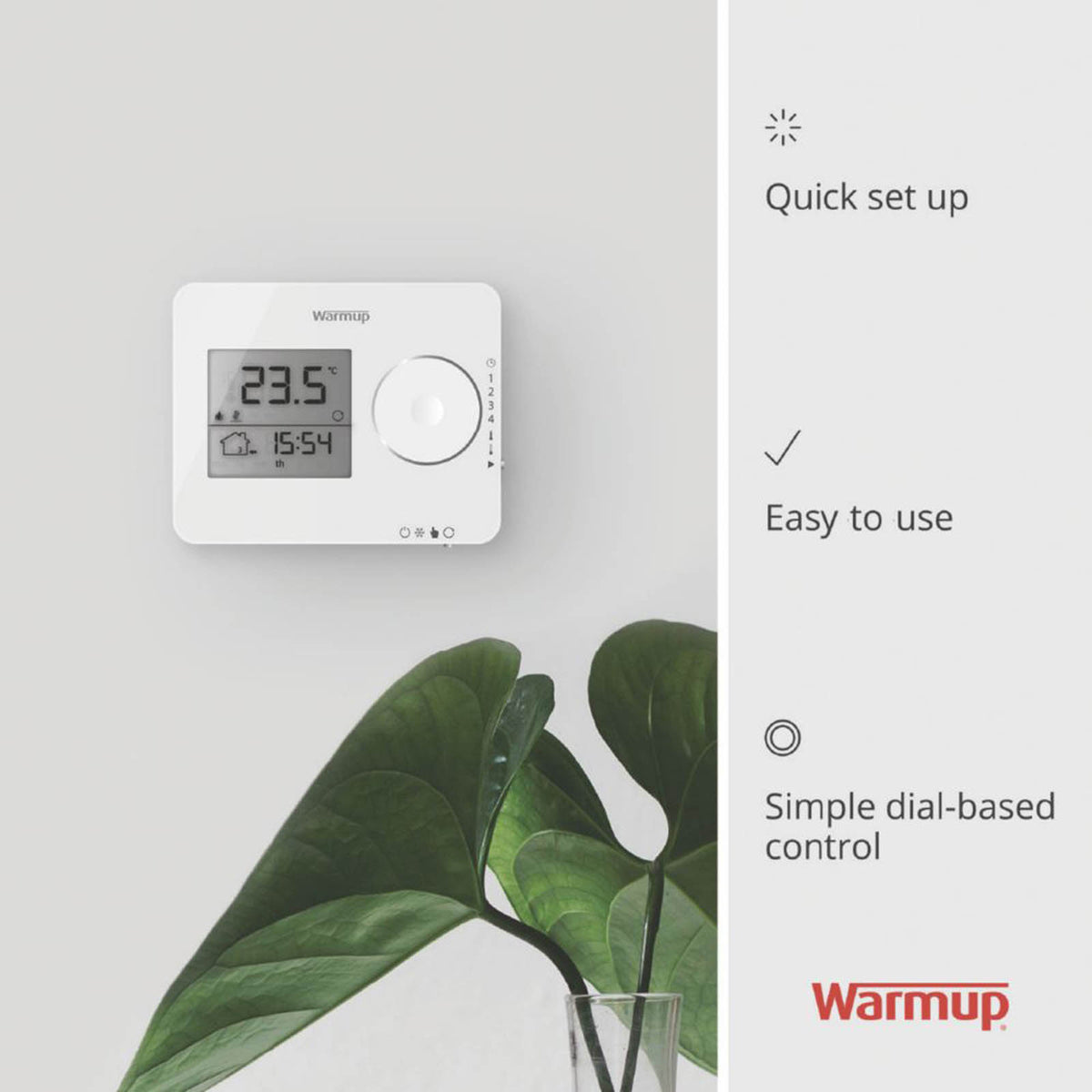 Warmup Underfloor Heating Thermostat Tempo Digital Programmable Floor Sensor - Image 3