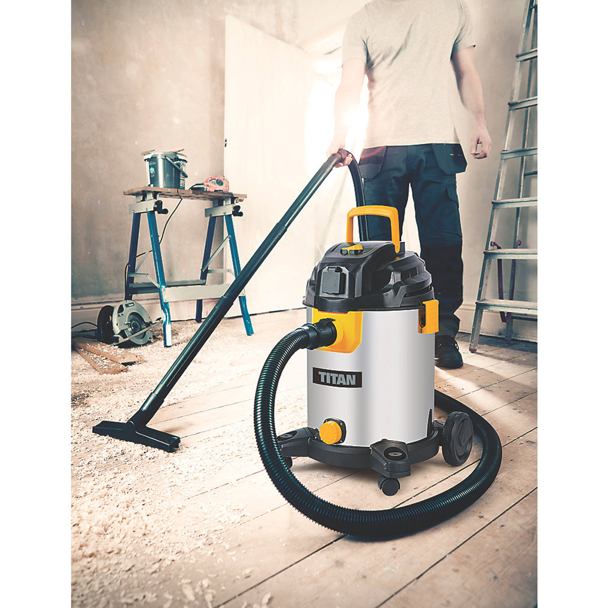 Titan Vacuum Cleaner Electric Wet And Dry Blower Function Plug 1400W 240V 25L - Image 4