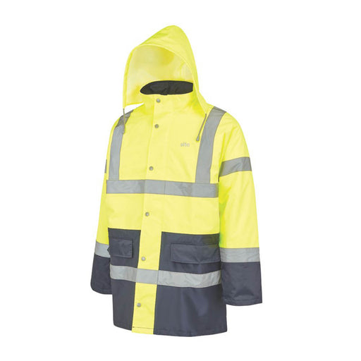 Site Shackley Hi-Vis Traffic Jacket Yellow/Navy Large 54" Chest - Image 1