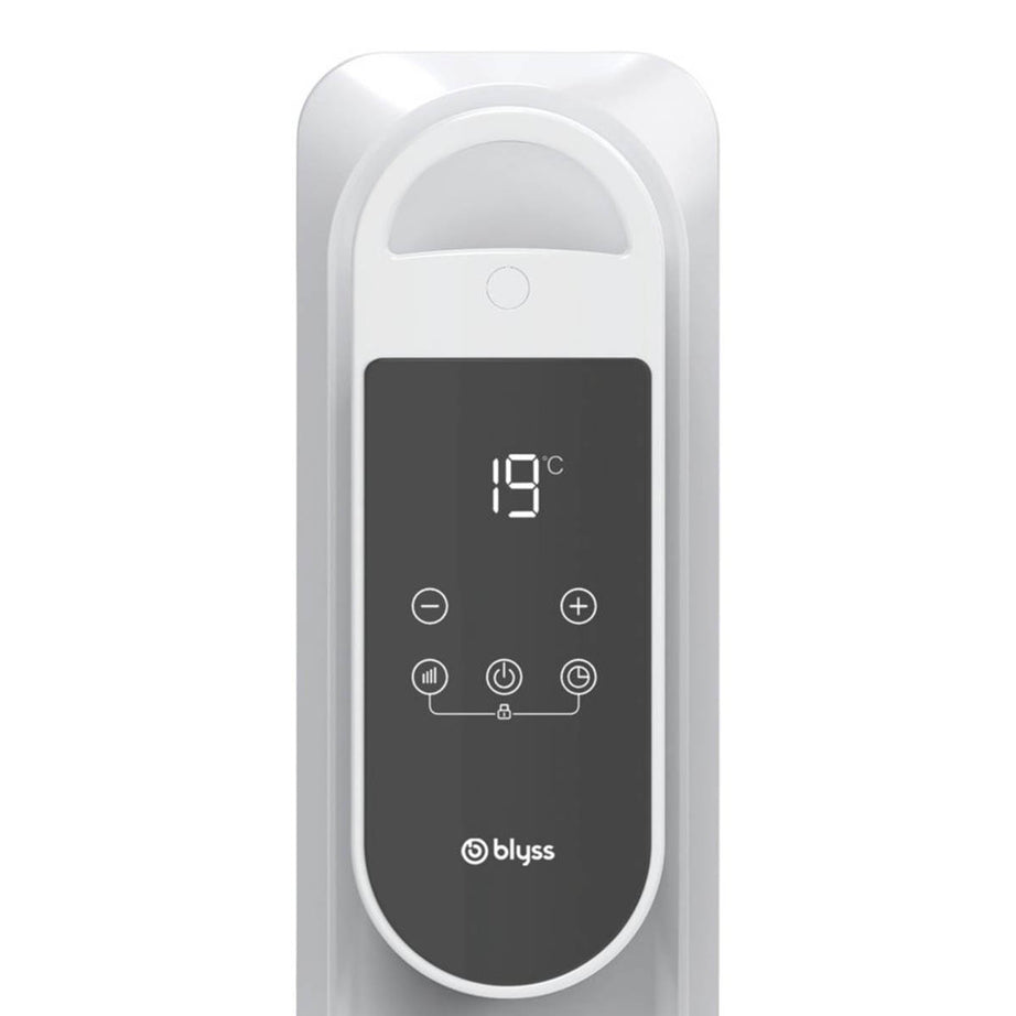 Blyss Oil-Filled Radiator Electric1500W Portable  White 3 Heat Settings - Image 5