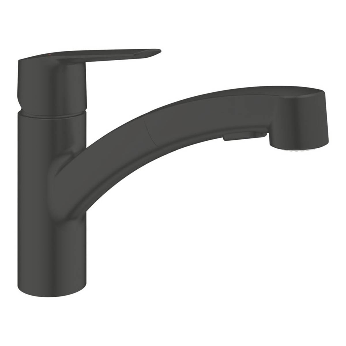 Grohe Kitchen Tap Mono Mixer Matt Black Pull Out Single Lever Modern Faucet - Image 1