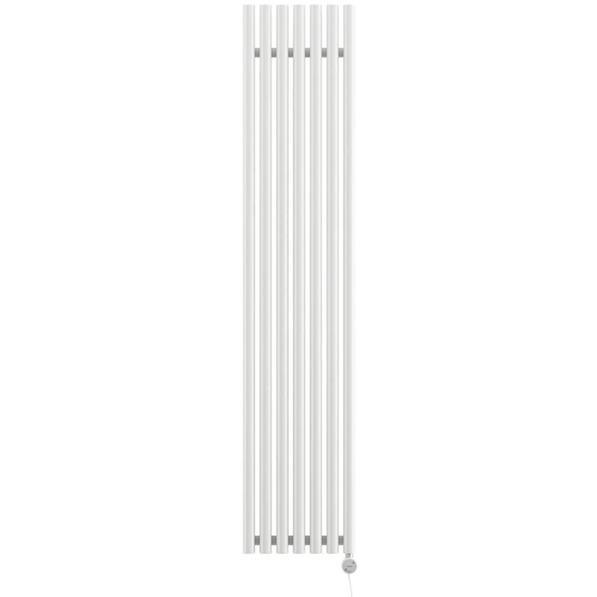 Terma Electric Radiator Oil Filled White Wall Mounted Programmable H180xW37cm - Image 2