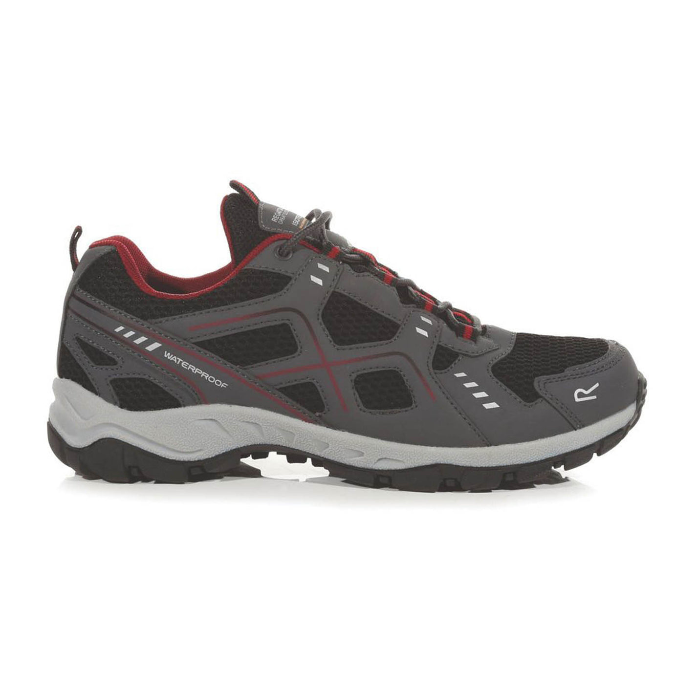 Regatta Vendeavour Size 11  Granite / Rio Red Waterproof  Non Safety Trainers - Image 6