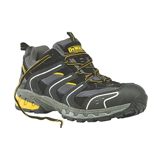DeWalt Safety Trainers Mens Wide Fit Grey Black Synthetic Steel Toe Size 10 - Image 1