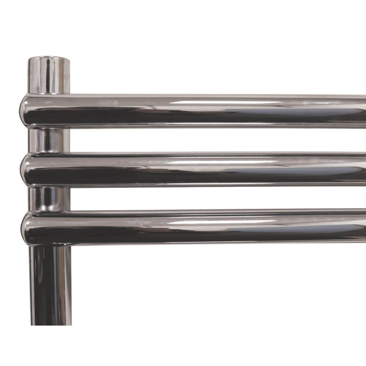 Designer Towel Rail Radiator Flat Chrome Bathroom Warmer Ladder (H)50x(W)40cm - Image 2