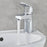 Basin Mono Mixer Tap Bathroom With Clicker Waste Chrome Brass Contemporary 5 Bar - Image 3