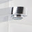 Basin Tap Mono Mixer Silver Clicker Waste Brass Bathroom Contemporary Faucet - Image 4
