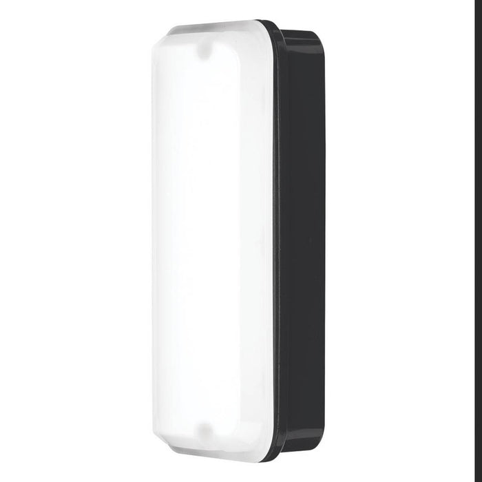 4lite Lorica Outdoor Rectangular Photocell LED Bulkhead Black 9W 511-956lm - Image 3