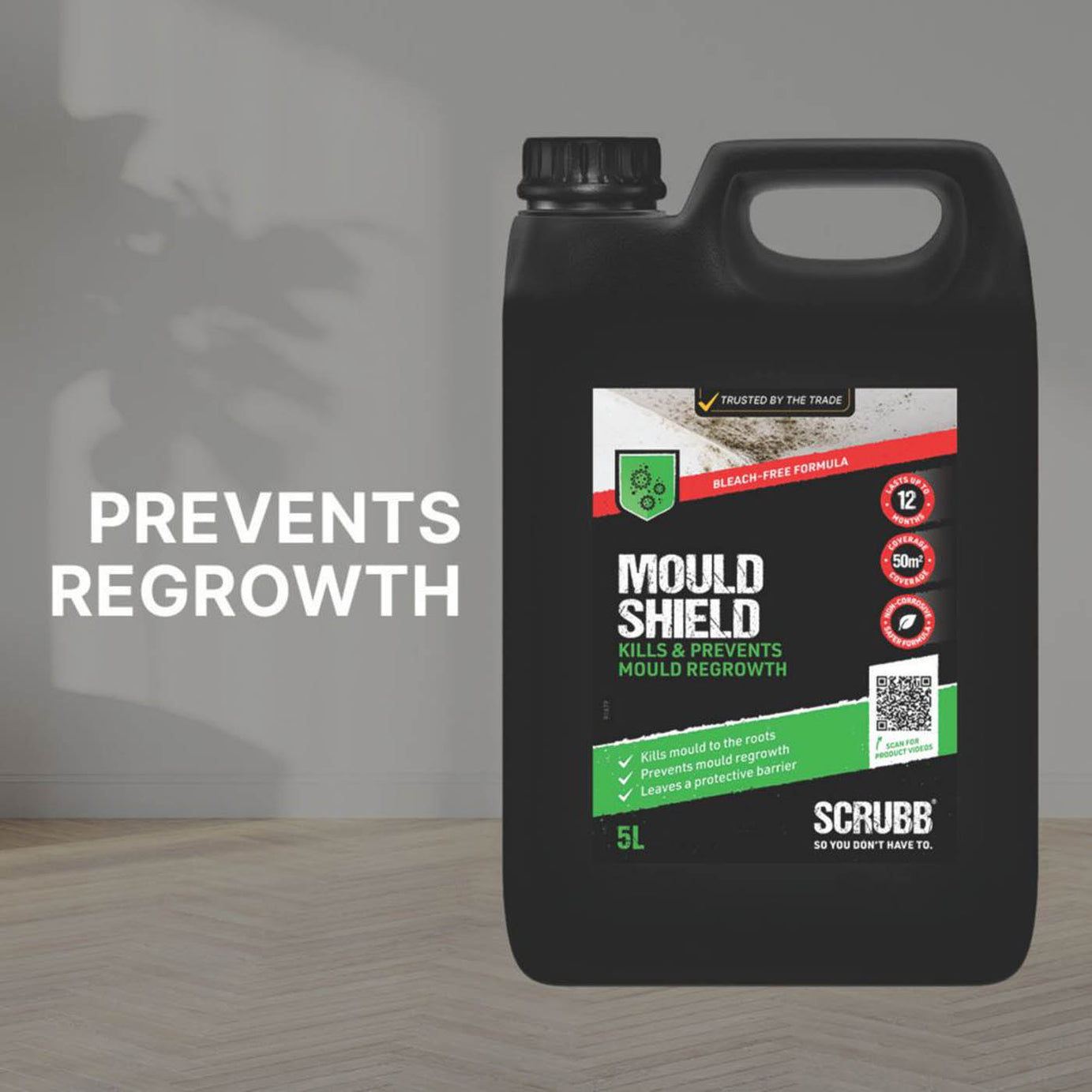 Scrubb Mould Removal Kit Prevents Recurring 2 Step Treatment Long Lasting 50 m² - Image 2