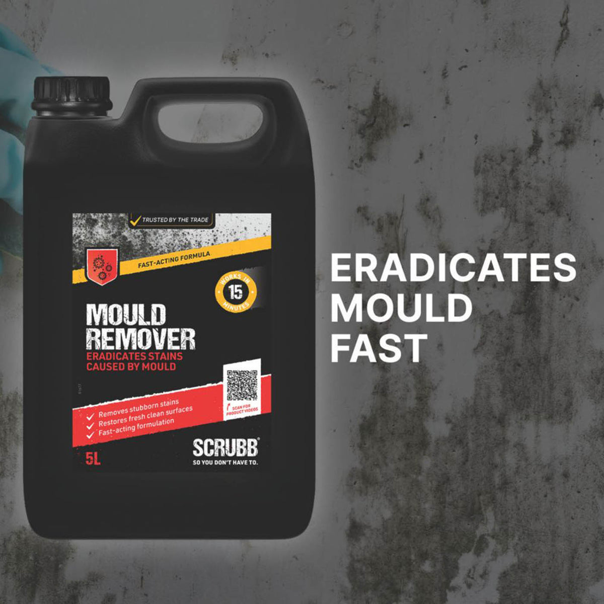 Scrubb Mould Removal Kit Prevents Recurring 2 Step Treatment Long Lasting 50 m² - Image 3