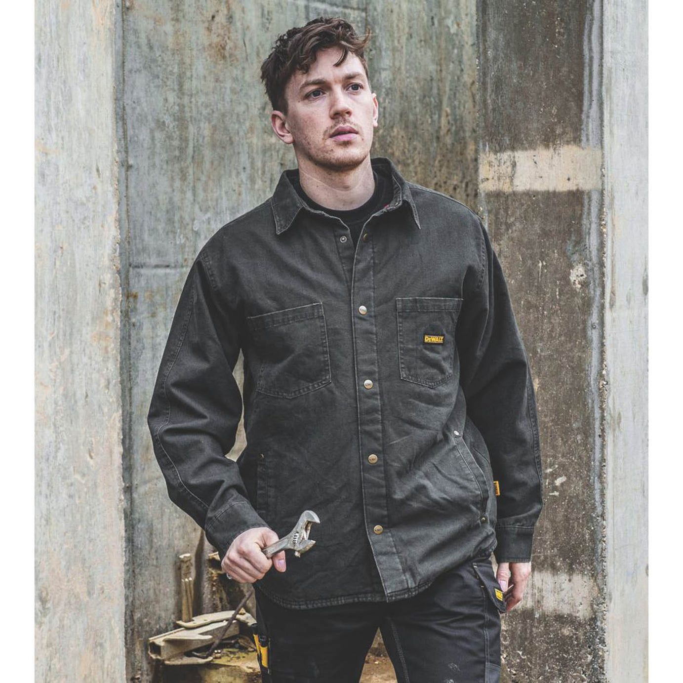 DEWALT Jacket Parkersburg Grey Medium 37-39" Chest - Image 1