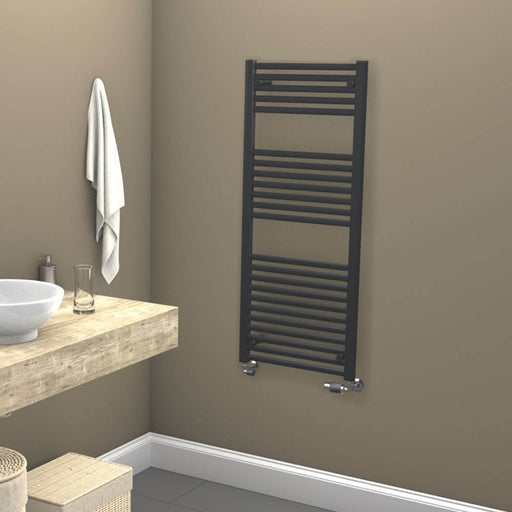 Towel Rail Radiator Bathroom Heater Anthracite Vertical Modern 572W 120x50cm - Image 1