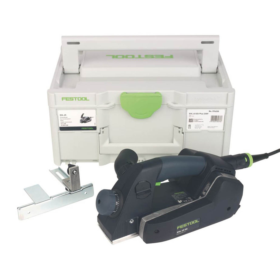 Festool Planer Electric EHL65EQ-Plus Compact 4mm Lightweight Soft Grip 720W - Image 1