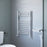 Towel Radiator Rail Gloss Chrome Bathroom Ladder Warmer Steel 271W H800xW500mm - Image 3