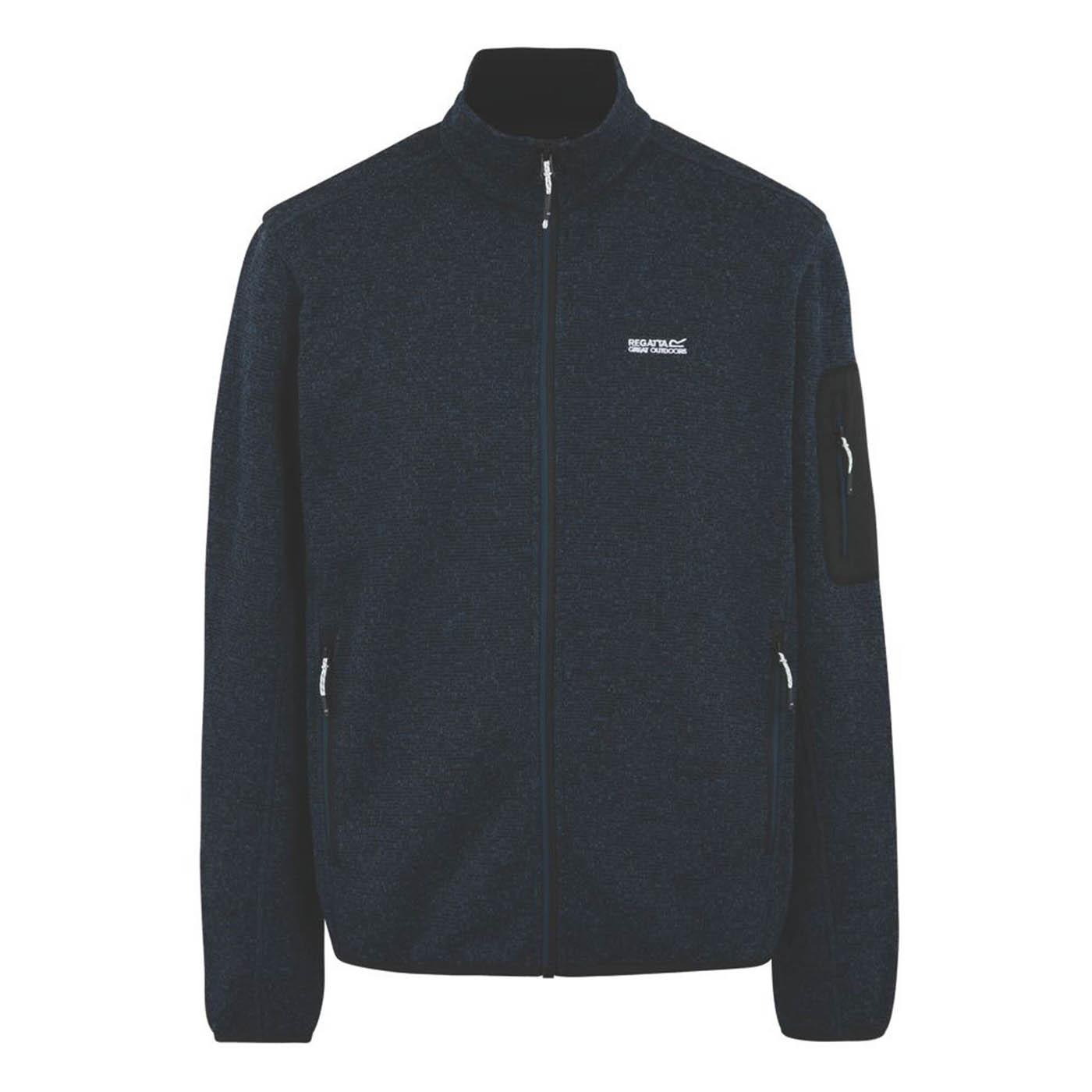 Regatta Work Fleece Jacket Mens Blue Breathable Full Zip Medium 42.5in Chest - Image 1