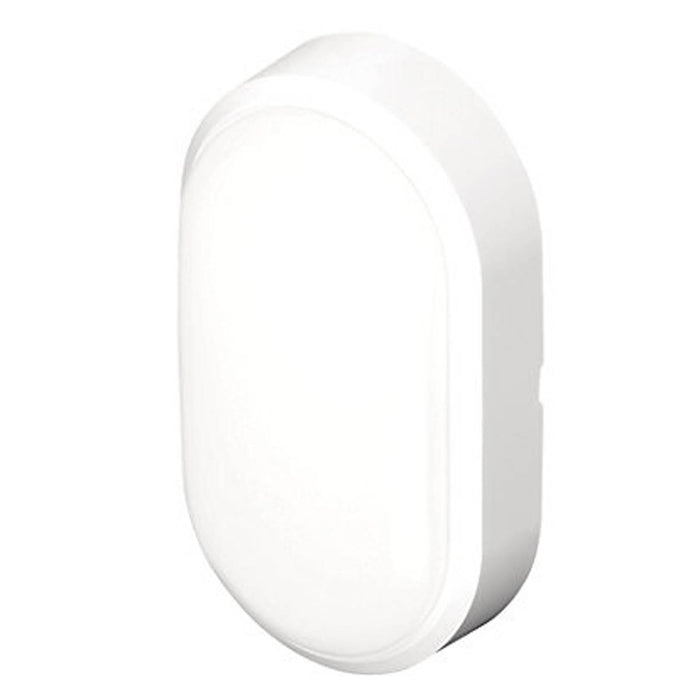 Outdoor LED Bulkhead Light White Oval Ceiling Wall-Mounted Corrosion-Resistant - Image 1