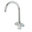 Kitchen Mono Mixer Kitchen Tap Chrome Double Lever Swivel Spout Modern Design - Image 1