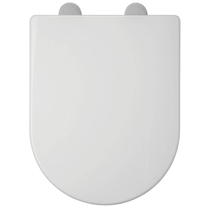 Toilet Seat Soft Close White D Shape Quick Release Adjustable Anti-Bacterial - Image 4