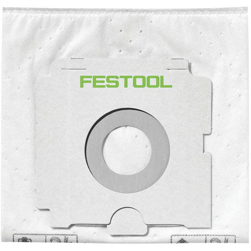 Festool Filter Bags Dust Extractors Tear Resistant Fleece For CT SYS Pack Of 5 - Image 1