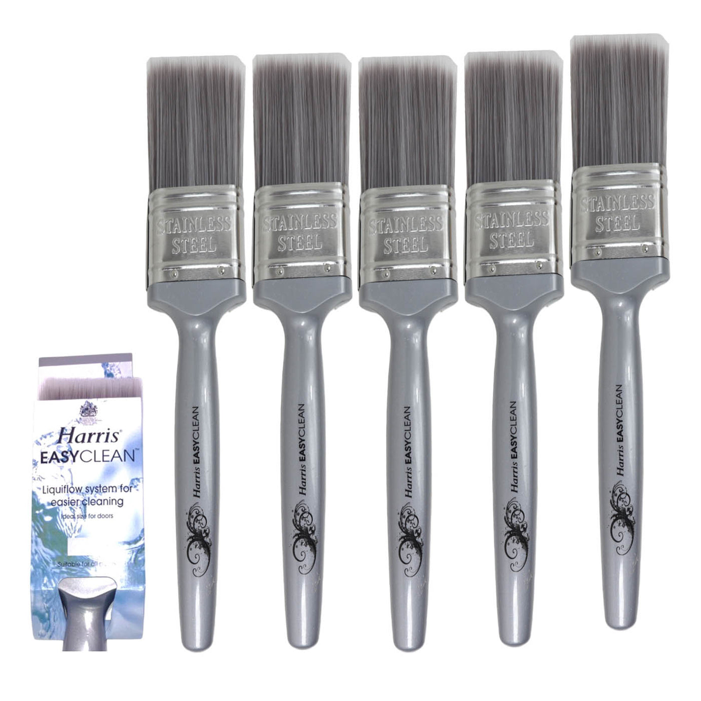 Hamilton Paint Brush Set Pure Bristle DIY Painting Decorating Pack Of 5 - Image 1