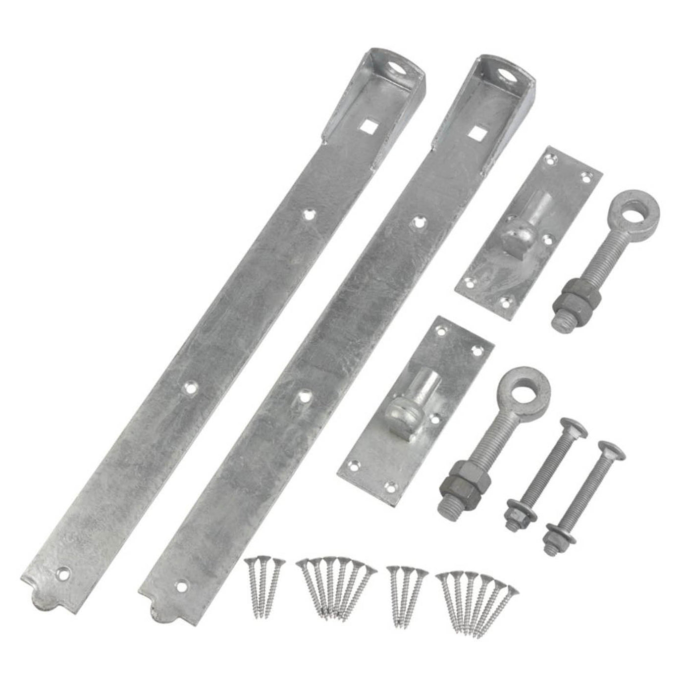 GateMate Bands Hooks Matt Silver Straight Adjustable 165mm x 24" x 600mm 2 Pack - Image 2