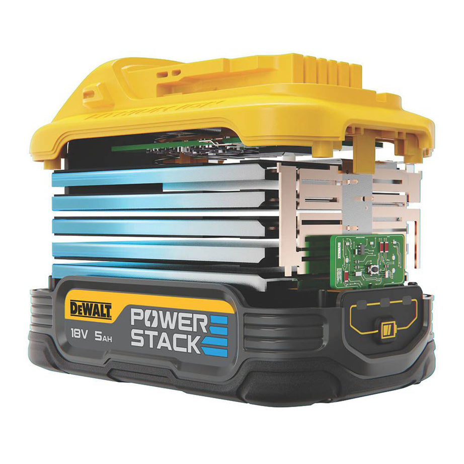 DeWalt Battery Li-Ion 5Ah DCBP518-XJ 18V PowerStack 3 LED Fuel Charge Indicator - Image 4