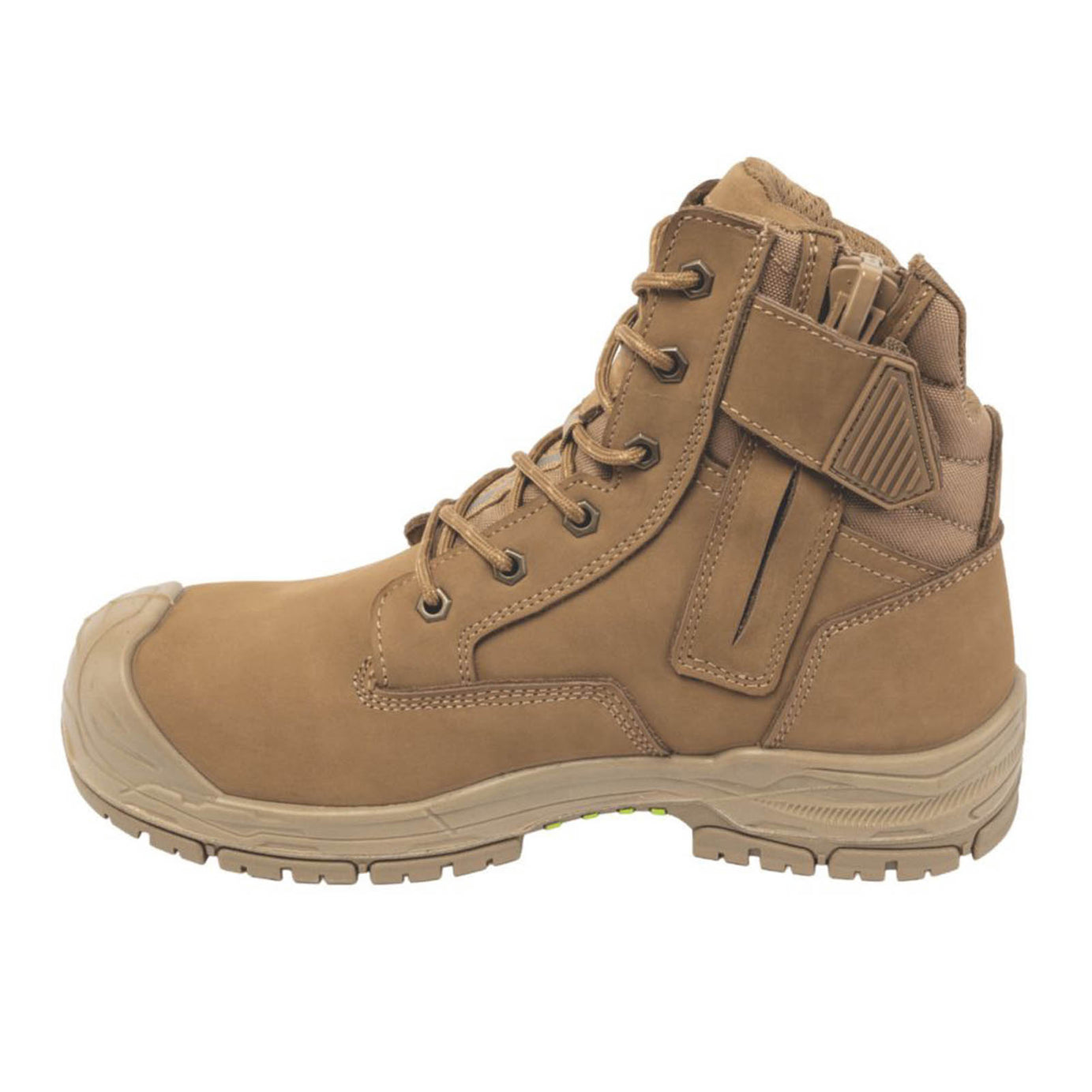 Apache Safety Boots Mens Wide Fit Brown Leather Work Shoes Composite Toe Size 11 - Image 6