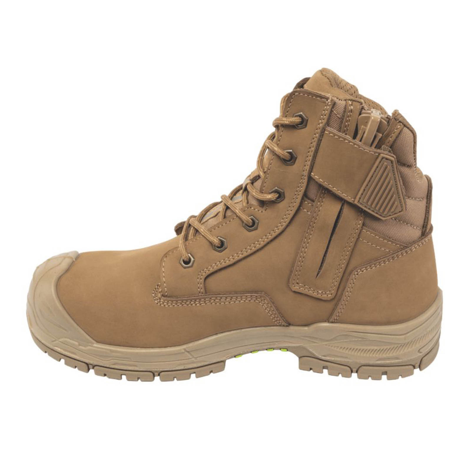 Apache Safety Boots Mens Wide Fit Brown Leather Work Shoes Composite Toe Size 11 - Image 6