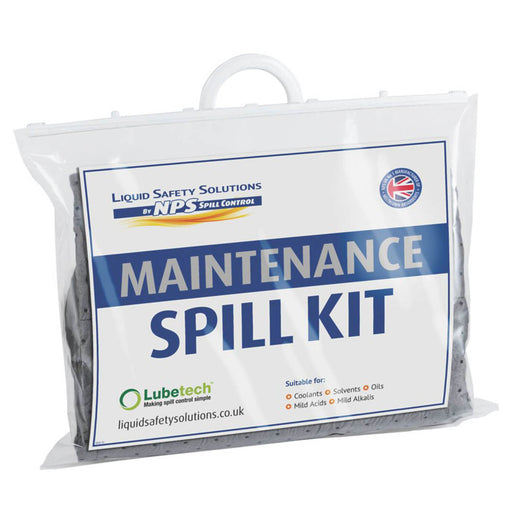 Lubetech Maintenance Spill Kit 30L Polypropylene Absorbs All Fluid Water Oils - Image 1