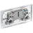 British General Socket 2 Gang Single Pole Raised Slim Switched White 13A 250V - Image 2