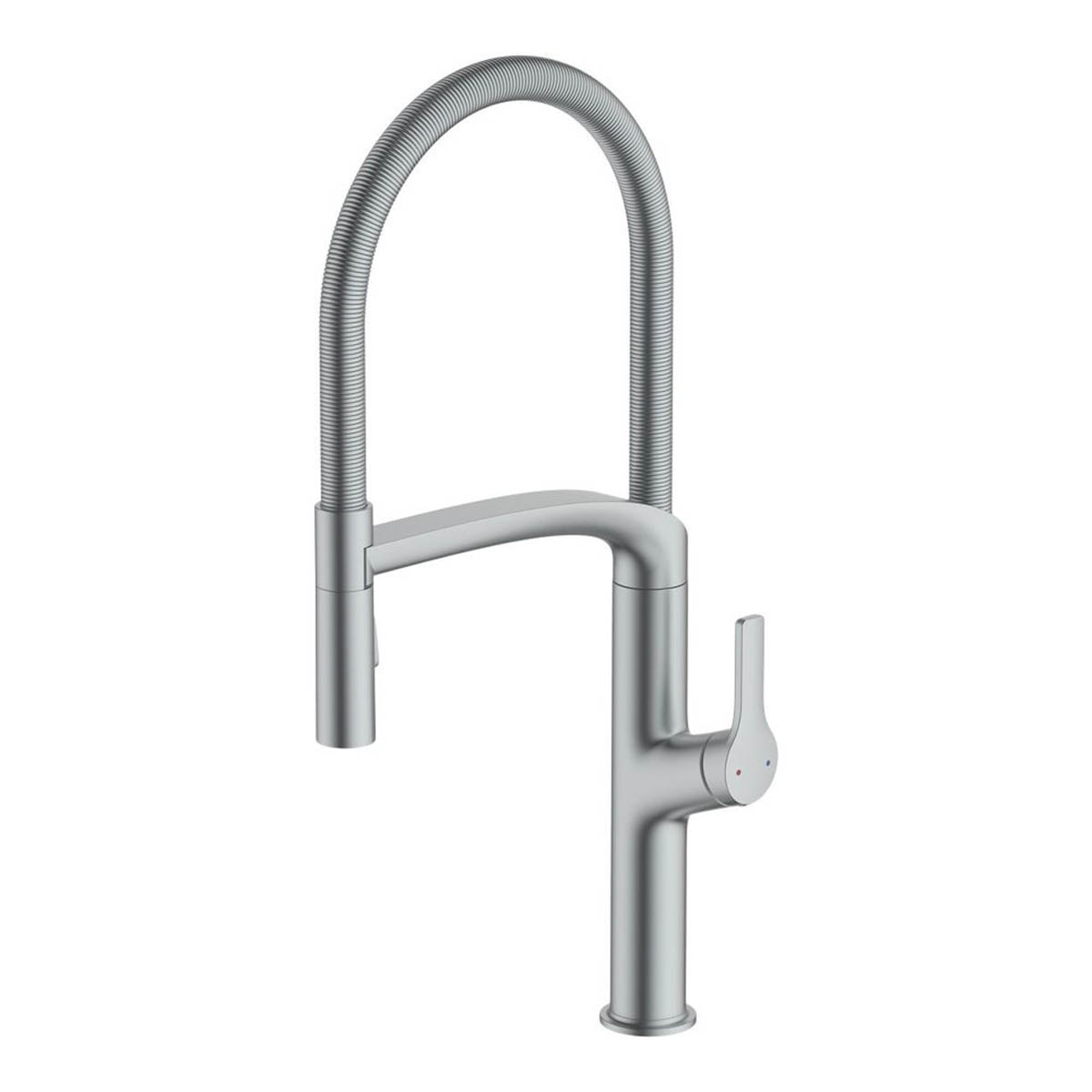 Swirl Kitchen Tap Mixer Stainless Steel Pull Out Single Lever Modern Faucet - Image 1