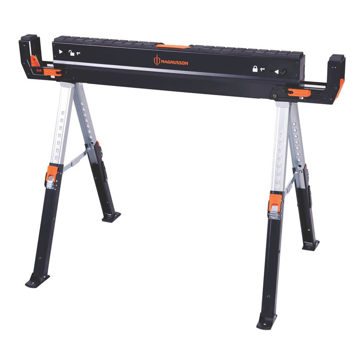Magnusson Saw Horse Folding Adjustable Height Extendable Support Arms 980mm - Image 1