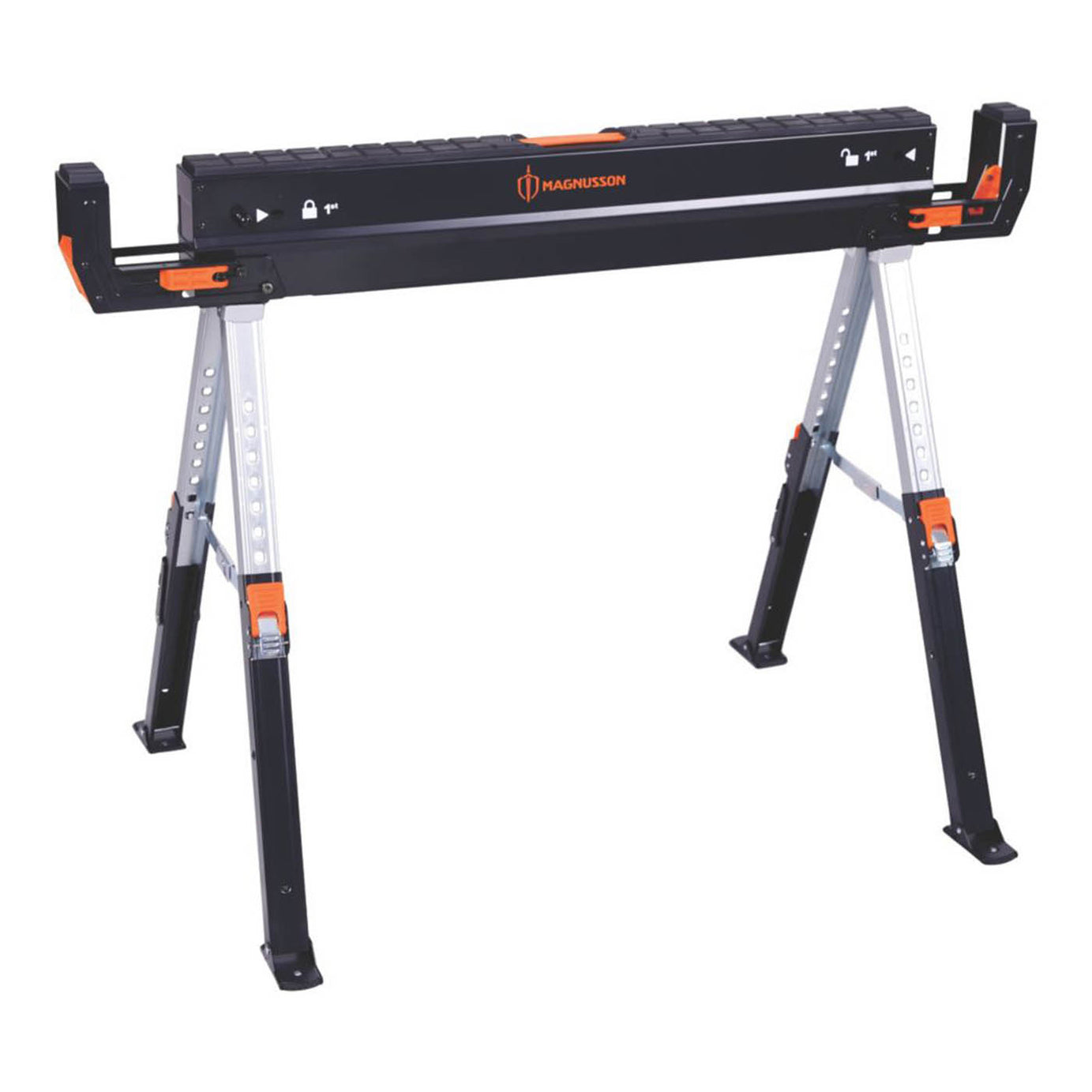 Magnusson Saw Horse Folding Adjustable Height Extendable Support Arms 980mm - Image 2