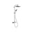 Mira Mixer Shower Diverter Chrome Exposed Thermostatic Twin Square Head - Image 1