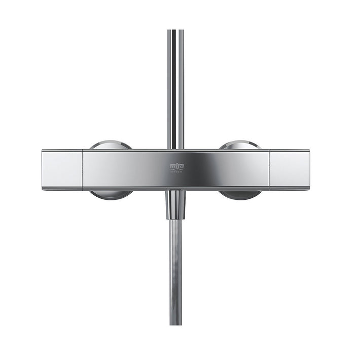Mira Mixer Shower Diverter Chrome Exposed Thermostatic Twin Square Head - Image 2