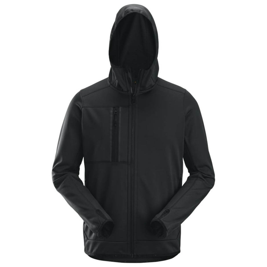 Snickers Mens Hoodie Black 8058 Full Zip 5 Pockets Breathable Size L 43" Chest - Image 1