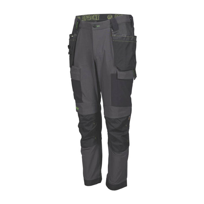 Apache Calgary Work Trousers Grey/Black 38" W 31" L - Image 1