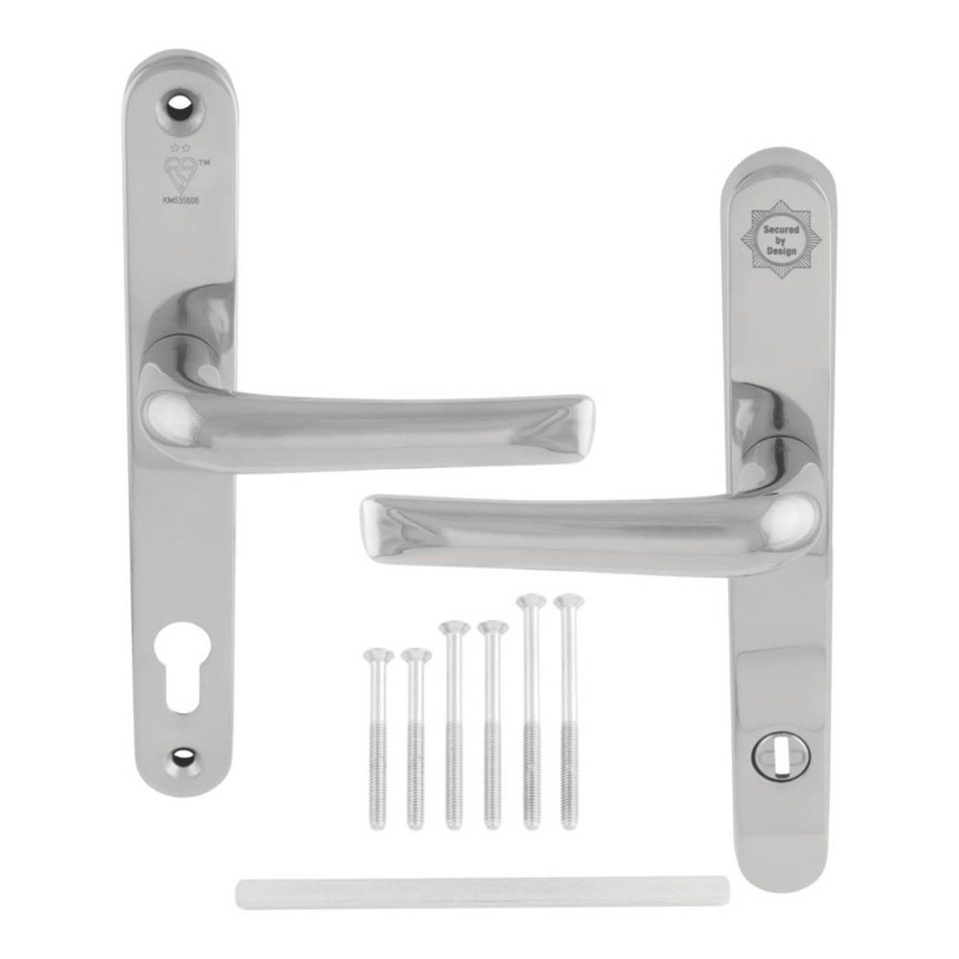 Smith & Locke  Door Handles Pair Polished Chrome - Image 2