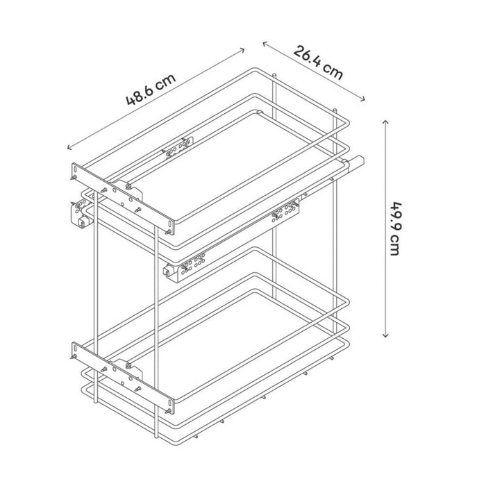 Essentials Anthracite  Pull-Out Storage 300mm - Image 4