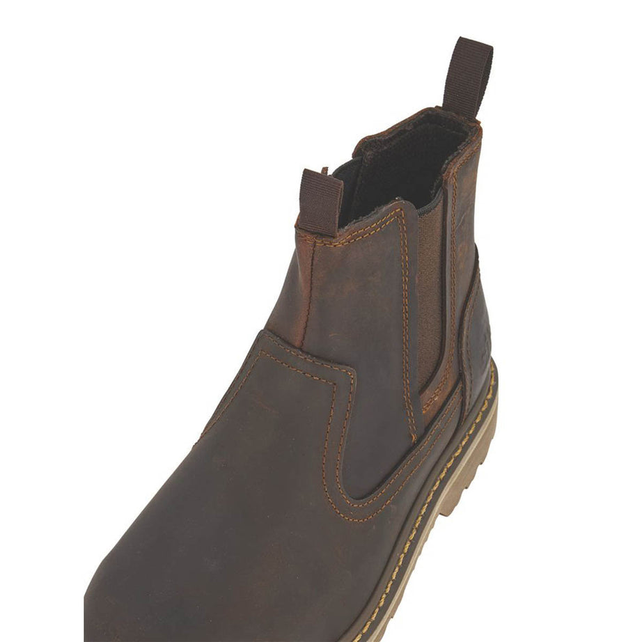 Site Safety Dealer Boots Womens Standard Fit Brown Leather Steel Toe Size 5 - Image 6