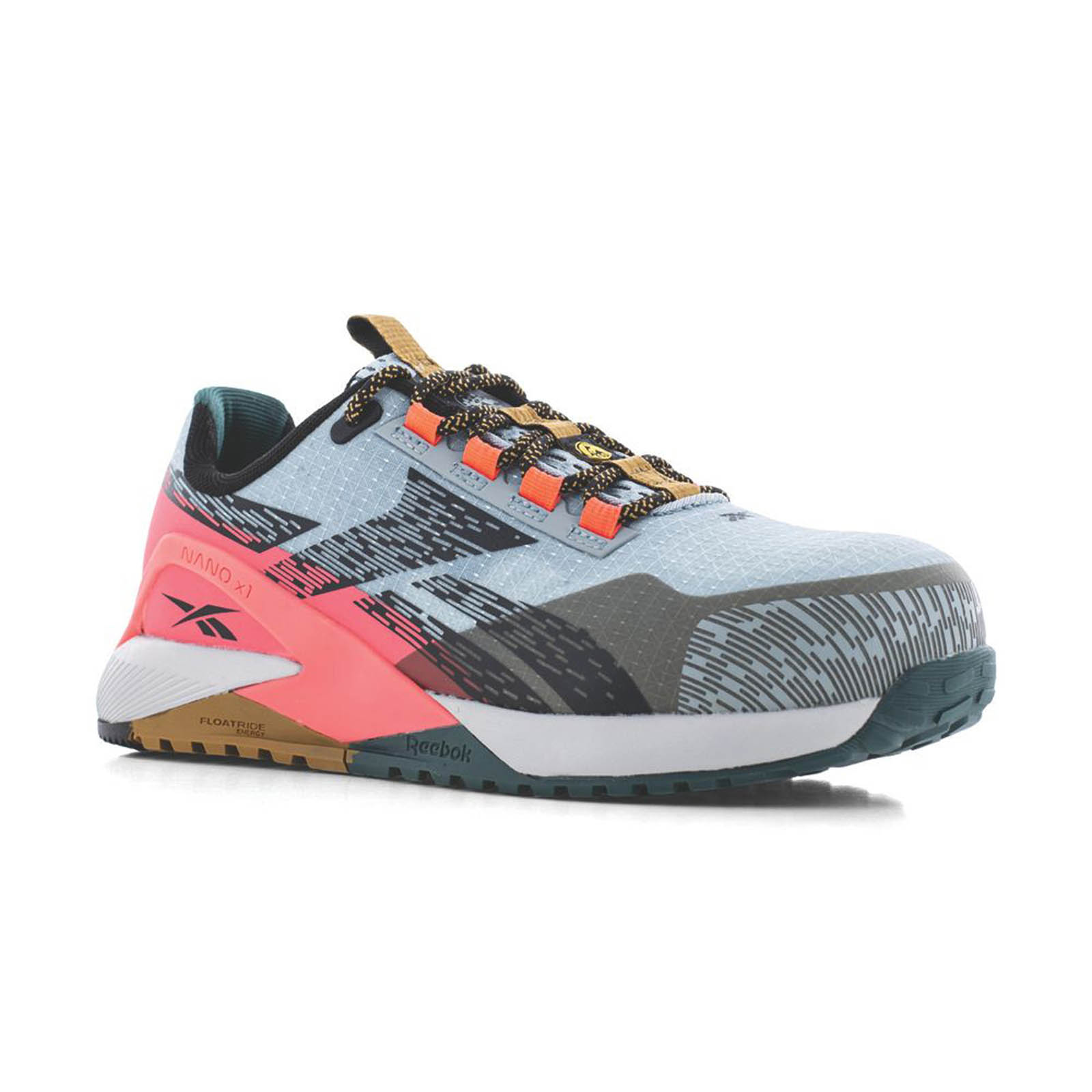 Reebok Safety Trainers Womens Wide Fit Grey Pink Boots Composite Toe Size 6 - Image 1