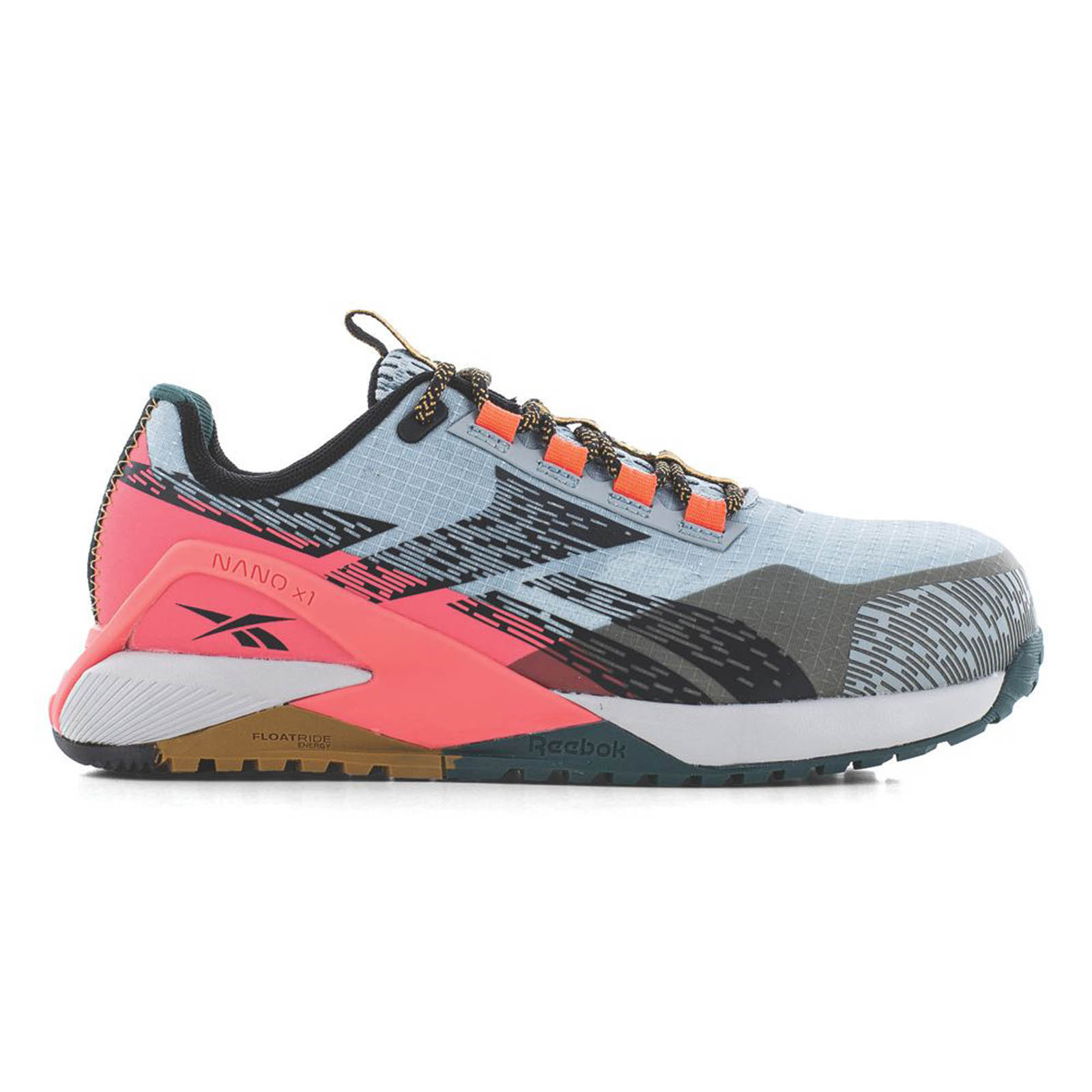 Reebok Safety Trainers Womens Wide Fit Grey Pink Boots Composite Toe Size 6 - Image 2