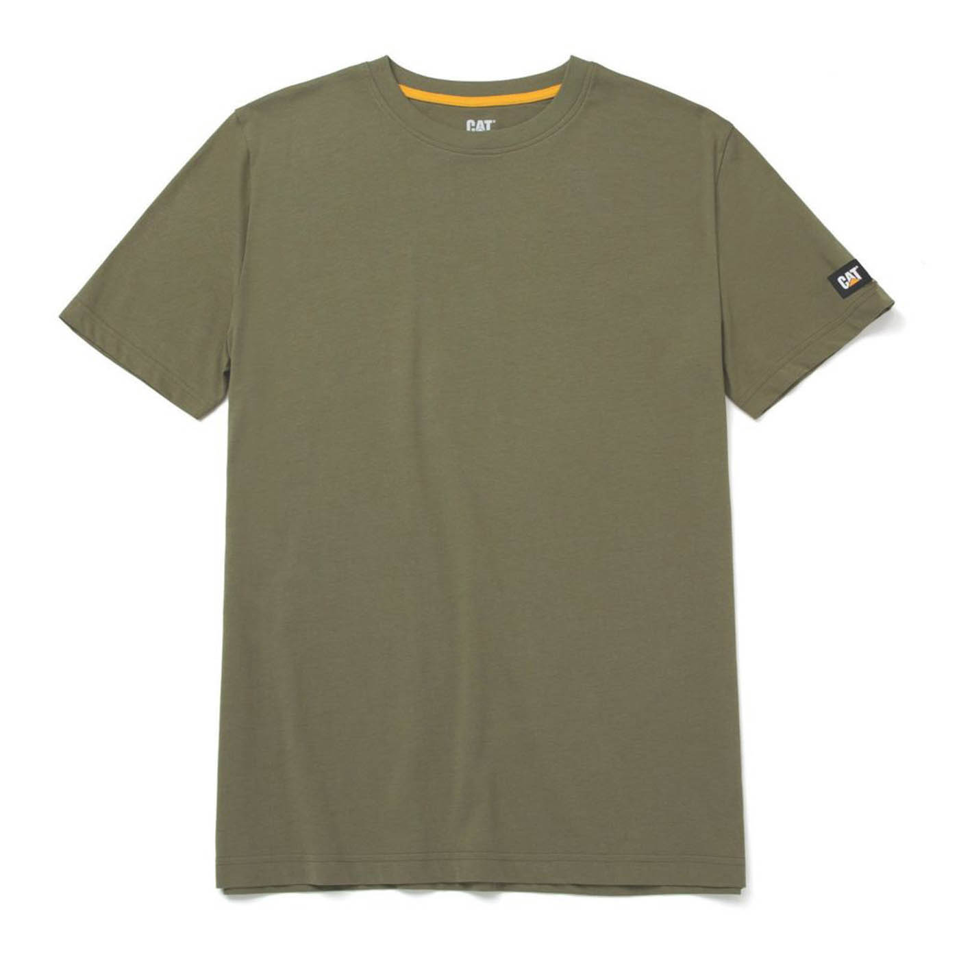 CAT Essentials Short Sleeve Tee Shirts Green Large 41" Chest - Image 2