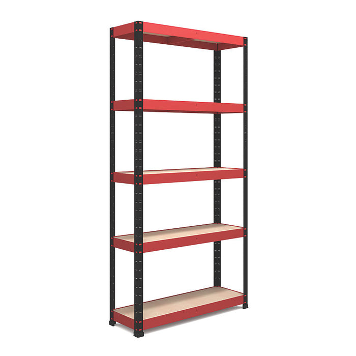 Shelving Unit 5 Tier Heavy Duty Storage Shelves Racking Indoor (H)180x(W)90cm - Image 2