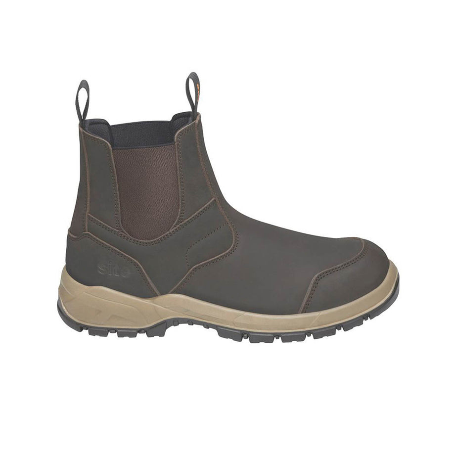 Site Safety Dealer Boots Mens Standard Fit Brown Waterproof Steel Toe Size 9 - Image 2