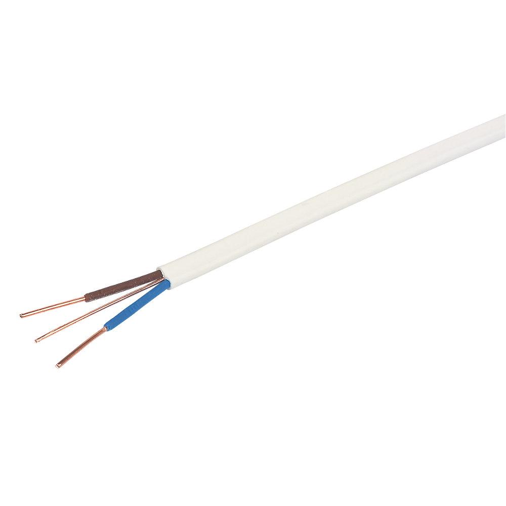 Prysmian Cable 6242B Twin & Earth Cable White 2-Core Indoor 2.5mm² x 100m - Image 2