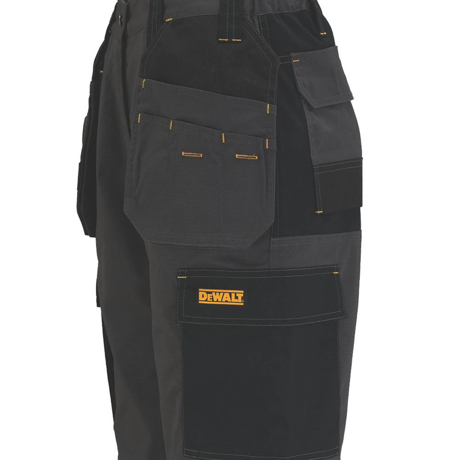 DeWalt Work Short Womens Grey Black Breathable Multi Pockets Stretch Size 14 - Image 4